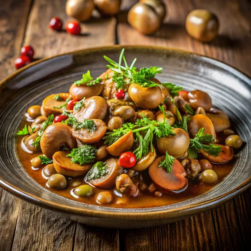 मशरूम और सोया बीन्स की करी